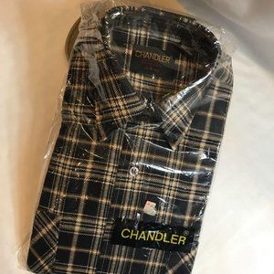 Lightweight Chocolate Brown Flannel Shirt L